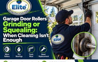 Garage Door Rollers Grinding or Squealing: When Cleaning Isn't Enough